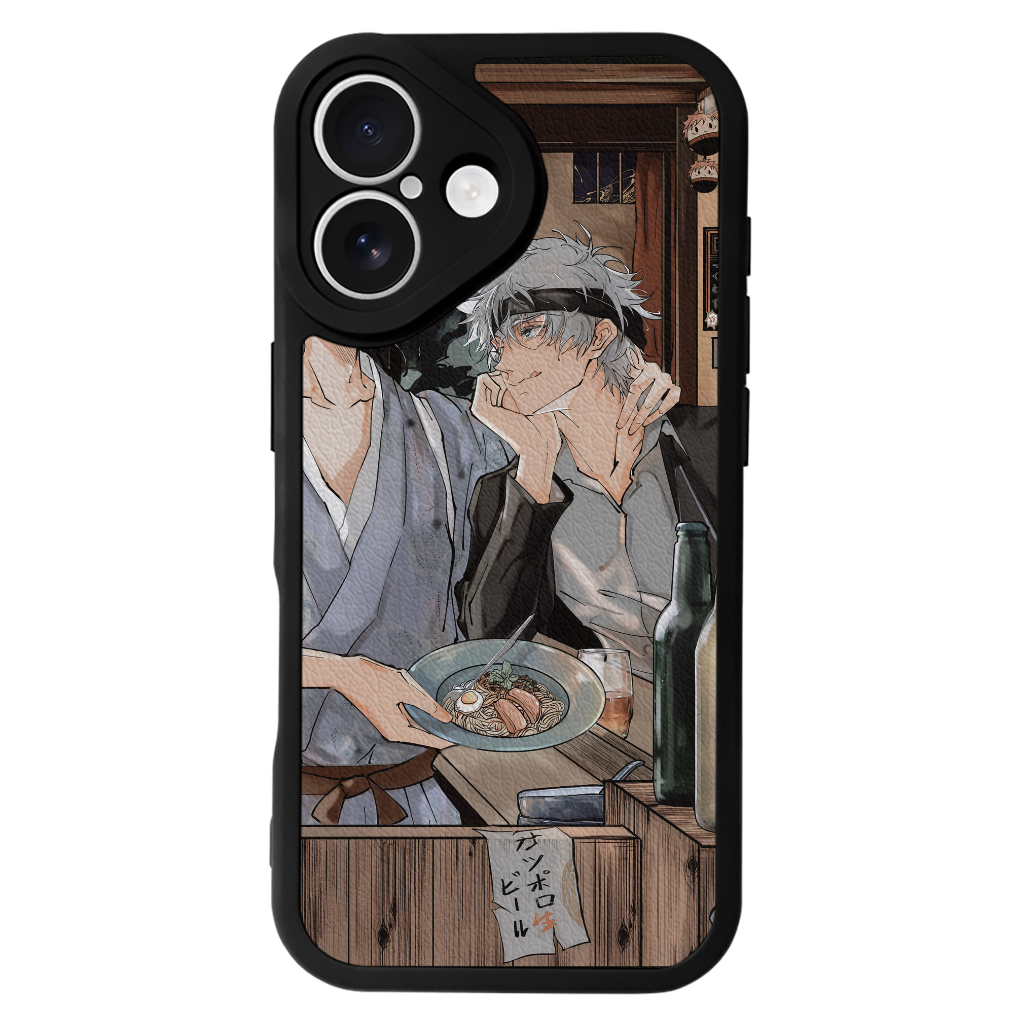 （画像用） 呪術廻戦 Jujutsu Kaisen 【iPhone 16シリーズ対応】シリコンスマホケース（レザー調） 材質：シリコン